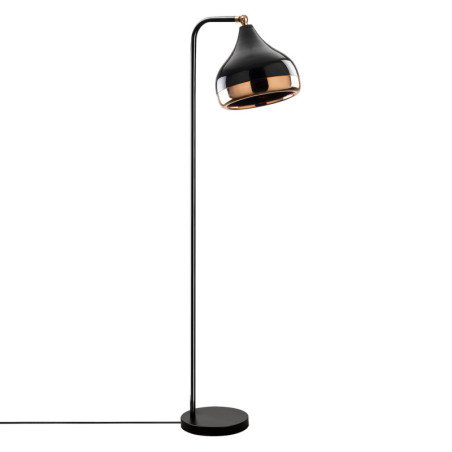 Lampadaire Lampe sur pied en métal noir et cuivre 30 x 17 x 120 cm E27 40 W IP20 Scandinave