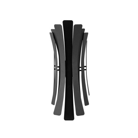 Applique murale Lampe en métal noir 17 x 16 x 48 cm 2 lumières E14 40 W IP20