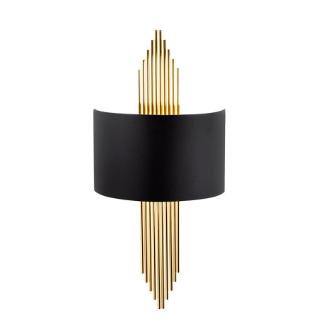 Applique murale Lampe en métal noir et doré 35 x 22 x 10 cm E27 40 W IP20