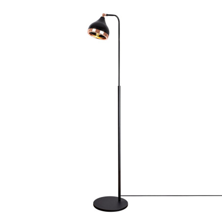 Lampadaire Lampe sur pied en métal noir et cuivre 40 x 28 x 150 cm E27 40 W IP20 Scandinave