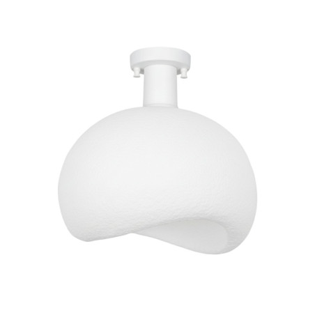 Plafonnier Luminaire en métal et fibre de verre blanc 34 x 29 x 33 cm E27 40 W IP20