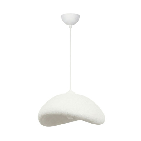 Suspension Luminaire en métal et fibre de verre blanc 52 x 40 x 26 cm E27 40 W IP20