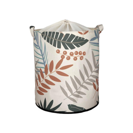 Panier de rangement en polyester multicolore - L 37 × P 37 × H 40 cm