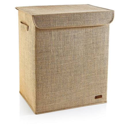 Boîte de rangement en jute marron clair - L 40 × P 30 × H 50 cm