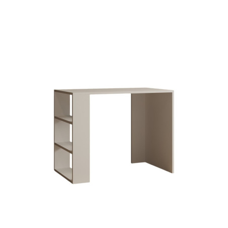 Bureau d'étude en Bois MDF blanc - L 90 × P 50 × H 70 cm - Style Scandinave