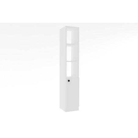 Meuble de salle de bains en Bois MDF blanc - L 30 × P 29,6 × H 170 cm - Style Scandinave
