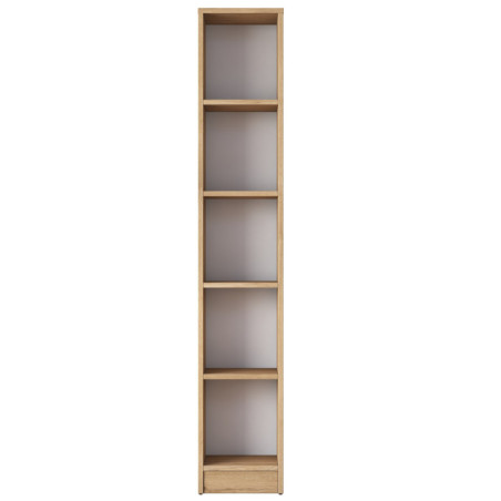 Bibliothèque Étagère en Bois MDF noyer - L 30 × P 25 × H 170 cm