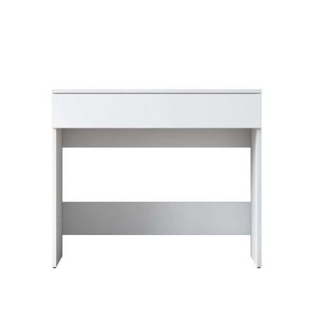 Coiffeuse Table de maquillage en Bois MDF blanc - L 90 × P 45 × H 76,8 cm