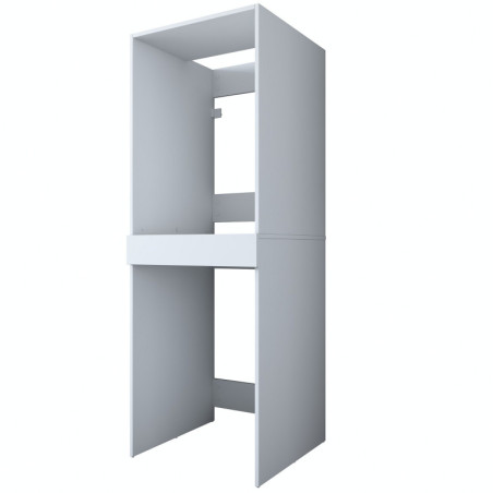 Meuble de salle de bains en Bois MDF blanc - L 66,6 × P 65 × H 189 cm