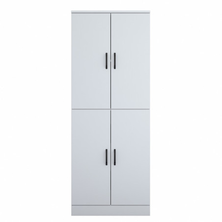 Meuble pour lave-linge en Bois MDF blanc - L 70 × P 72,5 × H 181,8 cm