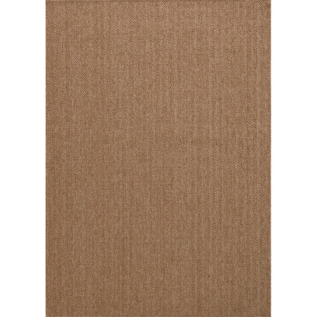 Tapis en jute marron - 200 × 290 cm - Épaisseur 8 mm - Nettoyage à sec