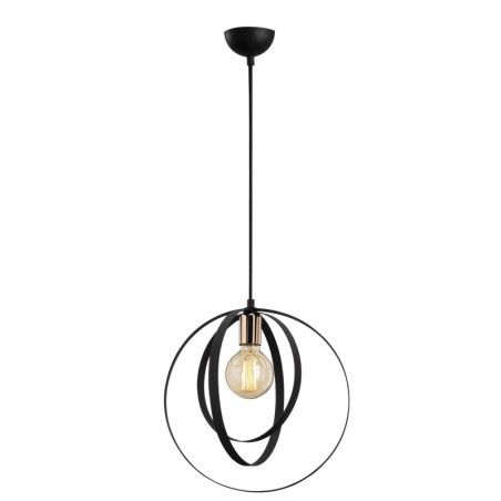 Lustre Luminaire en métal noir - Ø 35 × H 131 cm - E27 Max 40 W - Hauteur réglable - IP20 - Style scandinave