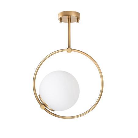Lustre Luminaire en métal doré - 26 × 15 × H 39 cm - 1 x E27 Max 40W - IP20