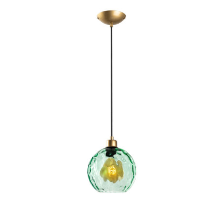 Lustre Luminaire vert - Ø 20 cm - Hauteur réglable 40 à 120 cm - 1 x E27 Max 40W - IP20