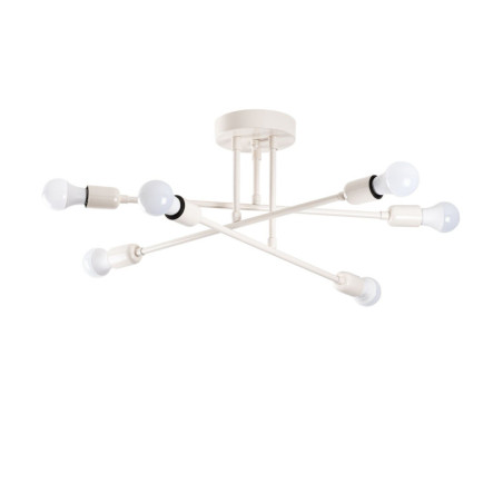 Lustre Luminaire crème - 64 × 64 × H 30 cm - E27 Max 40W - IP20