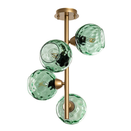 Lustre Luminaire menthe et or - 40 × 40 × H 55 cm - 4 x E27 Max 40W - IP20