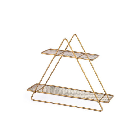 Étagère murale Rangement en métal finition antique - 35 × 31 × H 11 cm