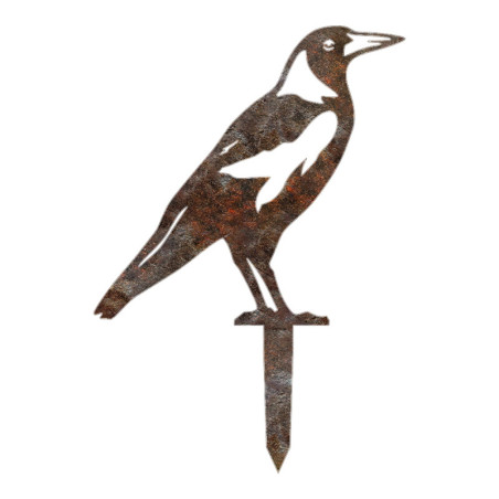 Objet décoratif de jardin Oiseau en métal multicolore - 46 × 32 cm