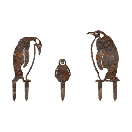 Décoration murale Famille en métal effet antique jusquà 40 x 26 cm lot de 3