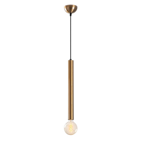Suspension Luminaire en métal couleur vintage 4 x 4 cm hauteur 139 cm E27 40 W IP20