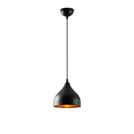 Suspension Luminaire en métal noir Ø18 cm hauteur 114 cm E27 40 W IP20