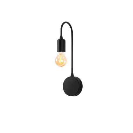 Applique murale Lampe en métal noir 10 x 14 x 38 cm E27 40 W IP20