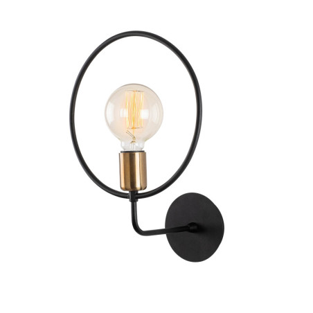 Applique murale Lampe en métal noir 26 x 19 x 38 cm E27 40 W IP20