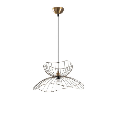 Suspension Luminaire en métal couleur vintage Ø50 cm hauteur réglable 41 à 121 cm E27 40 W IP20