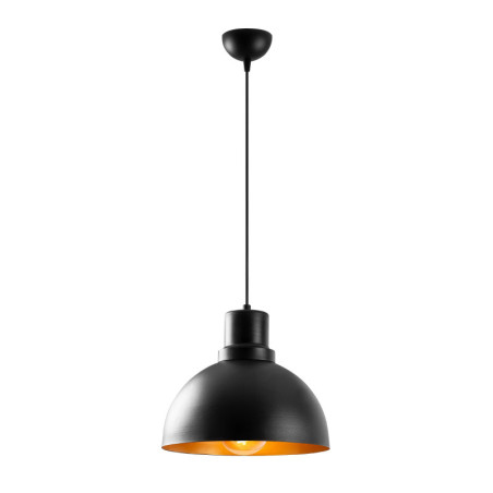 Suspension Luminaire en métal noir Ø30 cm hauteur 124 cm E27 40 W IP20