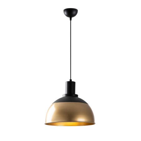 Suspension Luminaire en métal noir et finition vintage Ø30 cm hauteur 124 cm E27 40 W IP20 réglable
