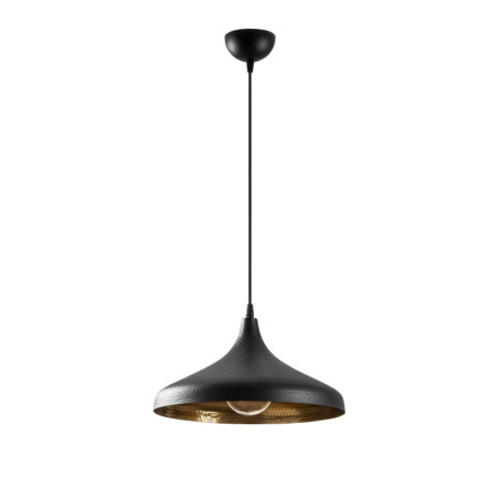 Suspension Luminaire en métal noir Ø36 cm hauteur 118 cm E27 40 W IP20 réglable Industriel