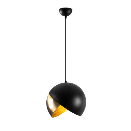 Suspension Luminaire en métal noir et finition vintage Ø30 cm E27 40 W IP20 Scandinave