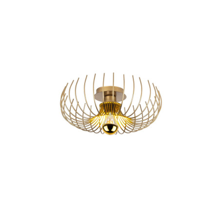 Plafonnier Luminaire en métal doré Ø36 cm E27 40 W IP20