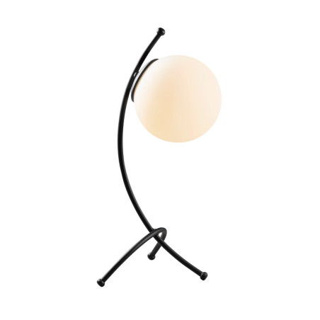 Lampe de table Lampe à poser en métal et verre noir et blanc 23 x 18 x 43 cm E27 40 W IP20