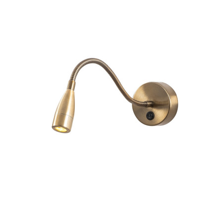 Applique murale Lampe LED en métal finition vintage 8 x 38 x 15 cm 1 W 2700 K IP20 réglable