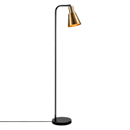 Lampadaire Lampe sur pied en métal noir finition vintage 30 x 22 x 120 cm E27 40 W IP20