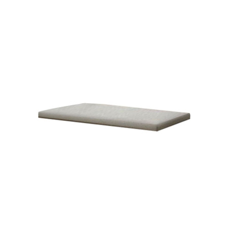 Coussin d'assise pour meuble à chaussures Hugo - Velours beige - 60 x 4 x 32 cm