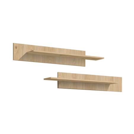 Étagère murale Fly - Bois MDF chêne Hickory Jackson - 120 x 20 x 20 cm