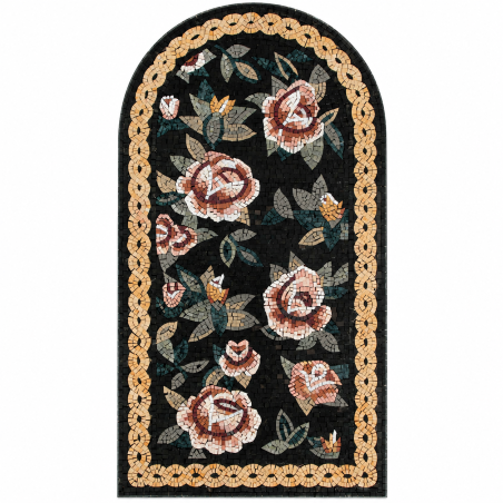 Tapis en coton multicolore - 60 × 120 cm - Hauteur de poils 12 mm - Dos antidérapant - Lavable en machine à 30 °C