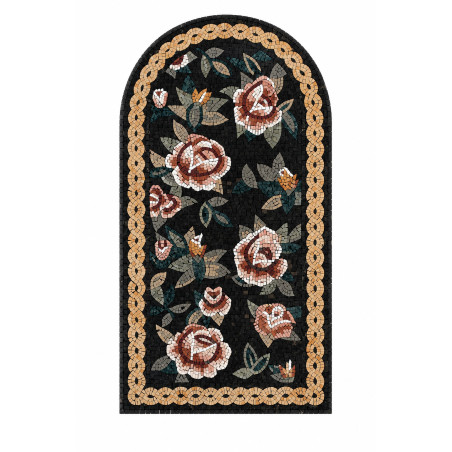 Tapis en coton multicolore - 80 × 200 cm - Hauteur de poils 12 mm - Dos antidérapant - Lavable en machine à 30 °C