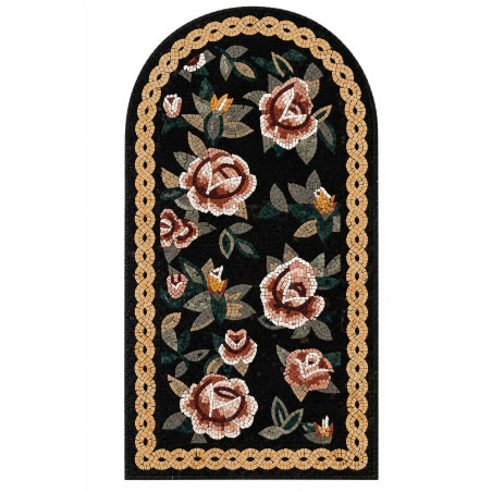 Tapis en coton multicolore - 120 × 180 cm - Hauteur de poils 12 mm - Dos antidérapant - Lavable en machine à 30 °C