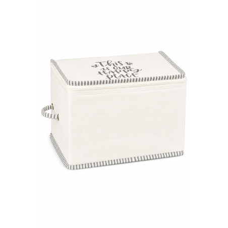Panier de rangement en polypropylène blanc - L 30 × P 22 × H 20 cm