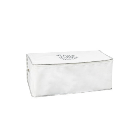 Panier de rangement en polypropylène blanc - L 52 × P 28 × H 22 cm