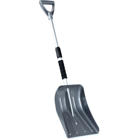 Pelle de Déneigement Télescopique - Grise - 25,7 cm - Longueur 73 à 98 cm - Fabrication Française