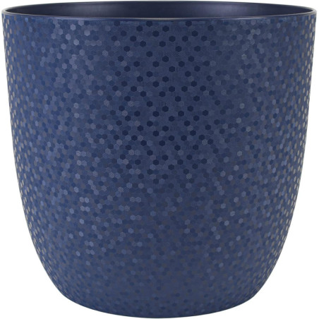 Cache-Pot Rond - Bleu Profond - Diam 29,5 x H 27,1 cm - 14,8 L - Fabrication Française