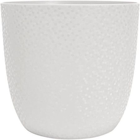 Cache-Pot Rond - Ivoire - Diam 29,5 x H 27,1 cm - 14,8 L - Fabrication Française