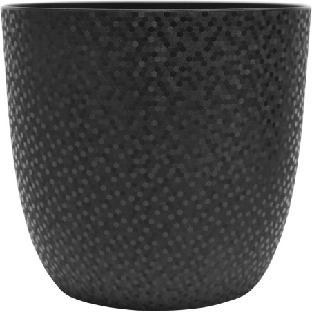 Cache-Pot Rond - Noir - Diam 29,5 x H 27,1 cm - 14,8 L - Fabrication Française