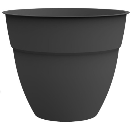 Pot de Fleurs Rond - Gris Anthracite - Diam 41 x H 34,3 cm - 28,3 L - Fabrication Française