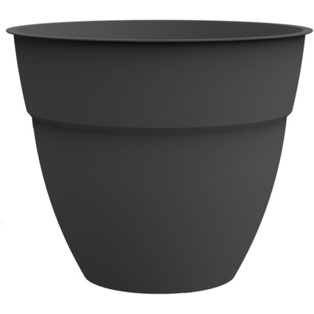 Pot de Fleurs Rond - Gris Anthracite - Diam 73,6 x H 61,8 cm - 165 L - Recyclé 45 % - Fabrication Française