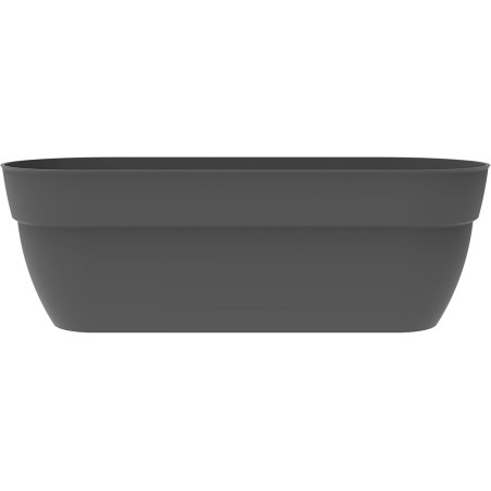 Jardinière Basse - Gris Anthracite - 77,3 x 30,7 x H 25,9 cm - 38 L - Barre de Renfort - Fabrication Française